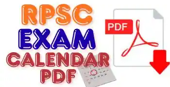 RPSC Exam Calendar