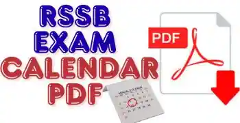 RSSB Exam calendar